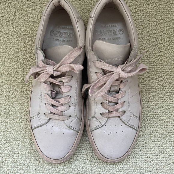 Greats The Royale leather dusty pink sneakers - Picture 7 of 9